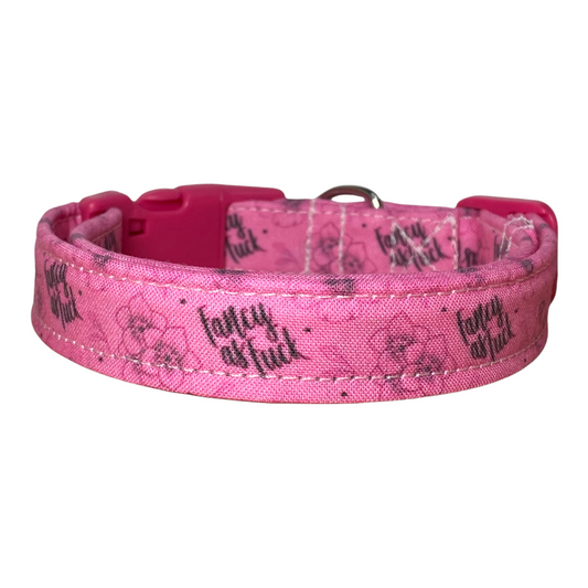 Fancy as Fuck Dog collar, Funny handmade side release dog collar