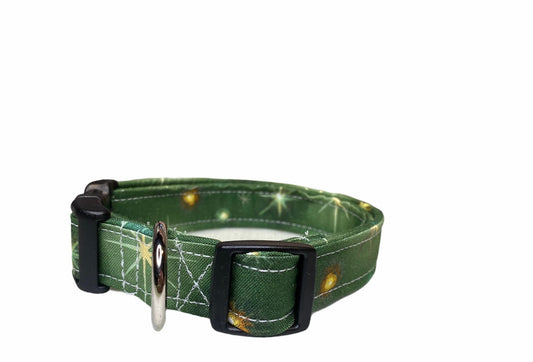 Dog Collar, girl dog collar, boy dog collar, Christmas collar, adjustable collar, holiday pet, Christmas Dog Collar, green dog collar
