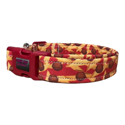 Dog collar, noodle dog collar, pasta dog collar, fabric dog collar, adjustable, funny dog collar, spaghetti dog collar, noodles, cat collar
