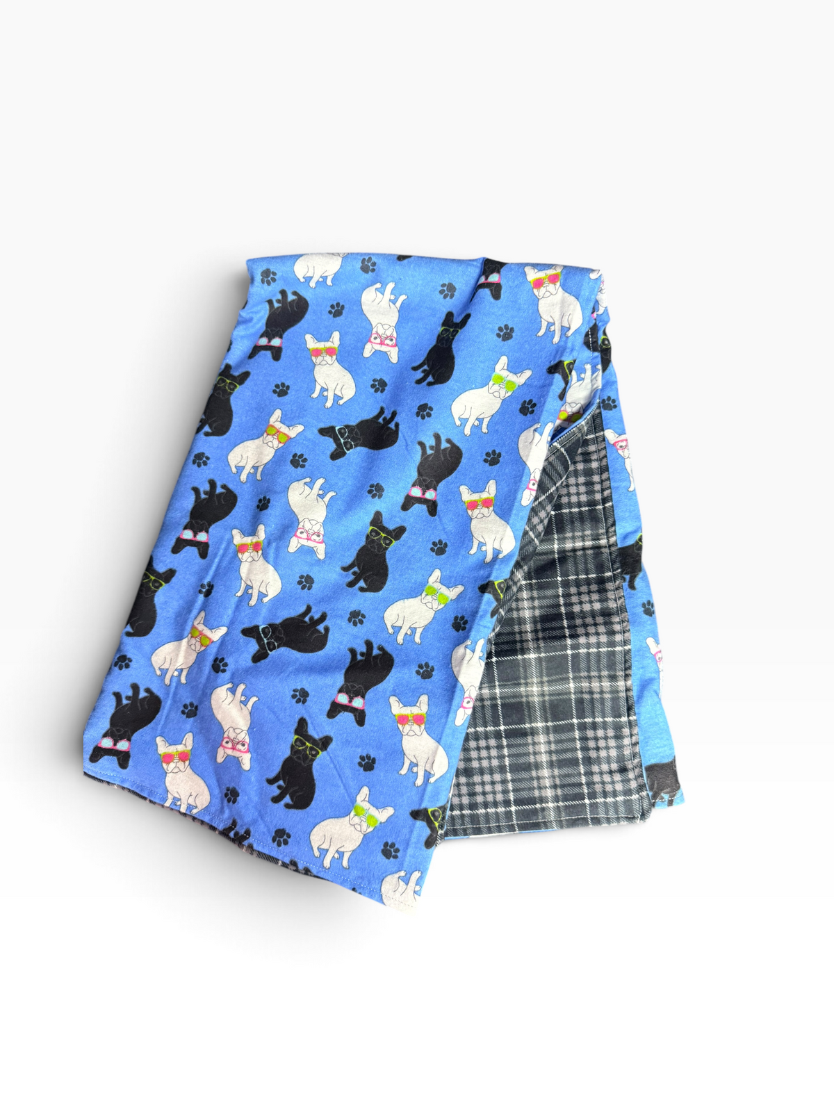French bulldog flannel pet blanket