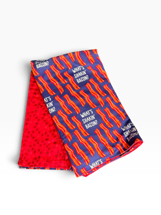 What’s shakin bacon flannel pet blanket