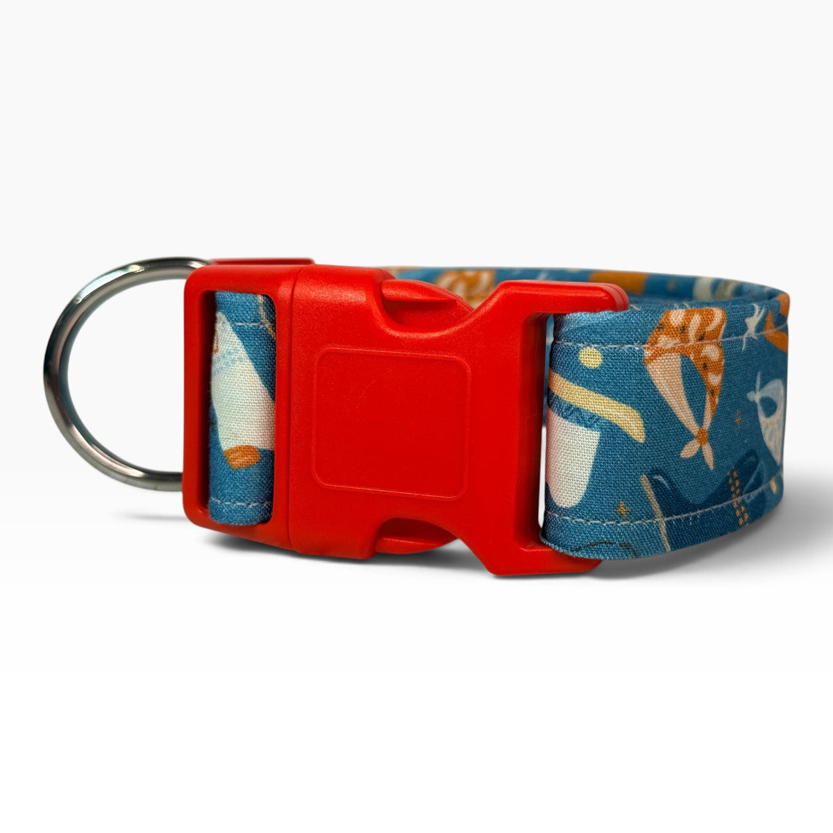 Cowboy Western Handmade dog collar, Handmade Pet Collar with Heavy-Duty Webbing & Stainless Steel Hardware