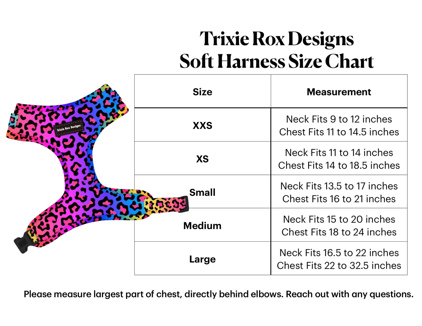 Soft Neoprene dog harness: Harness only and Harness and Leash set option - 9 print options available