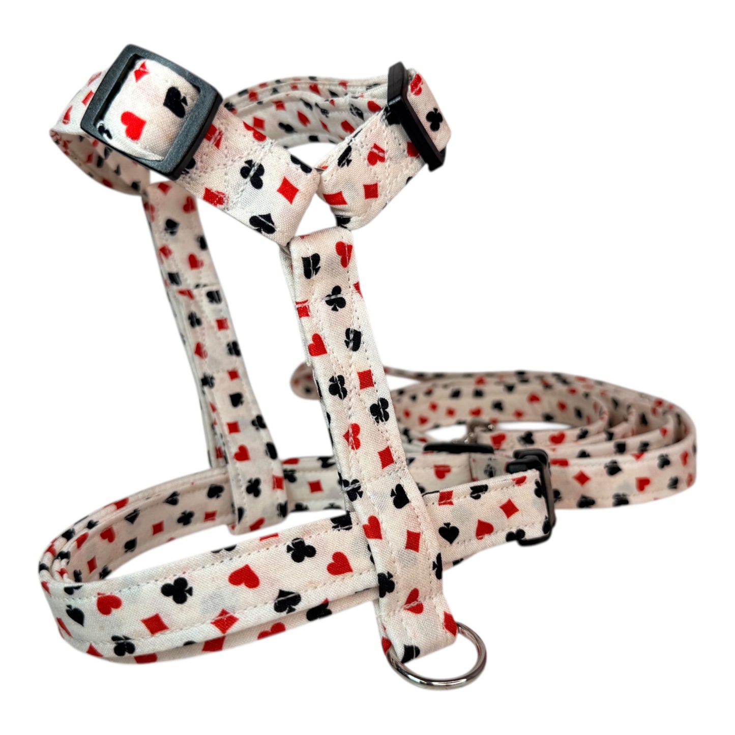Card Suits Dog harness, Standard roman harness or Step in harness. With or without matching leash