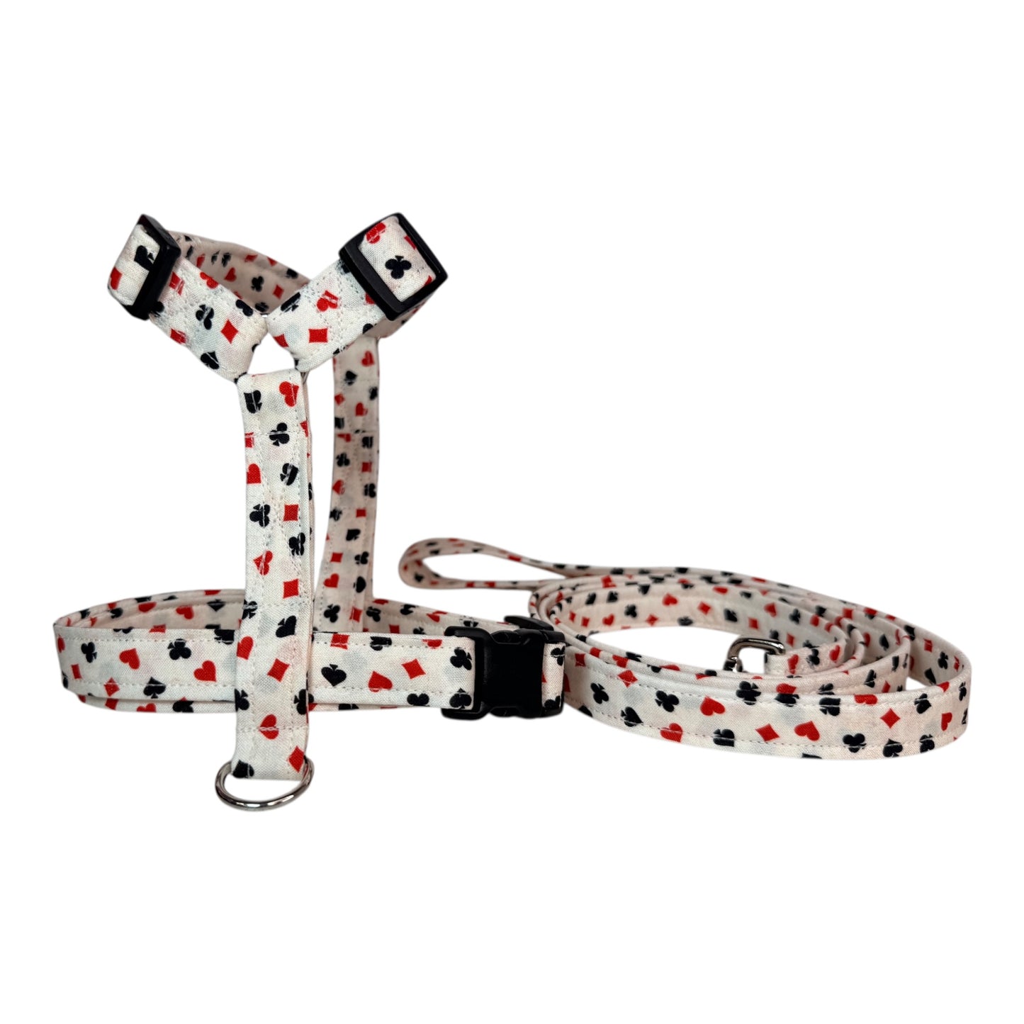 Card Suits Dog harness, Standard roman harness or Step in harness. With or without matching leash