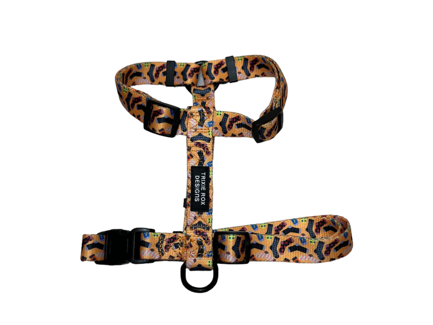 Socks Nylon Dog Harness: Adjustable, matching leash and poop back available