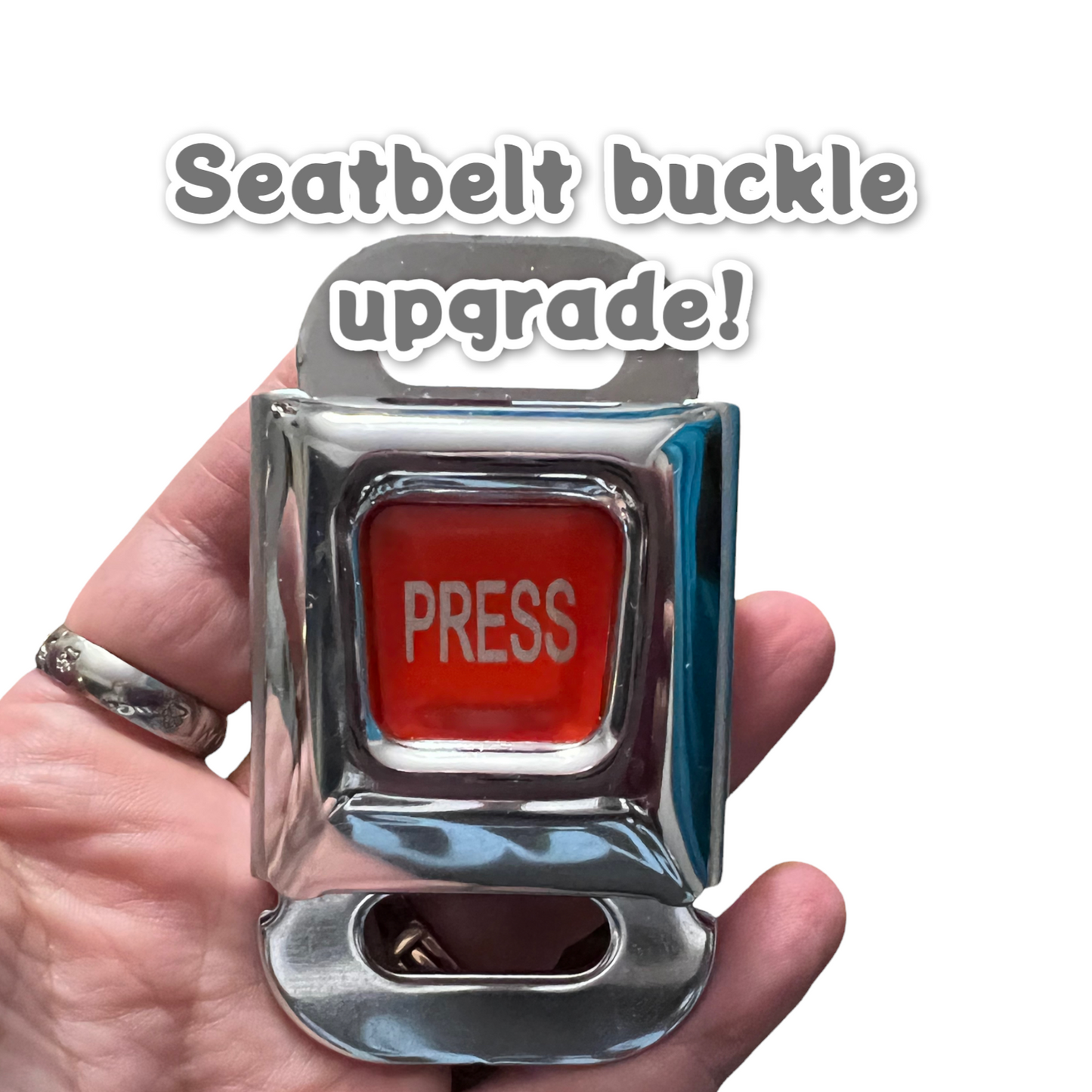 Mini Seatbelt Buckle - Side Release, 1” wide strap opening