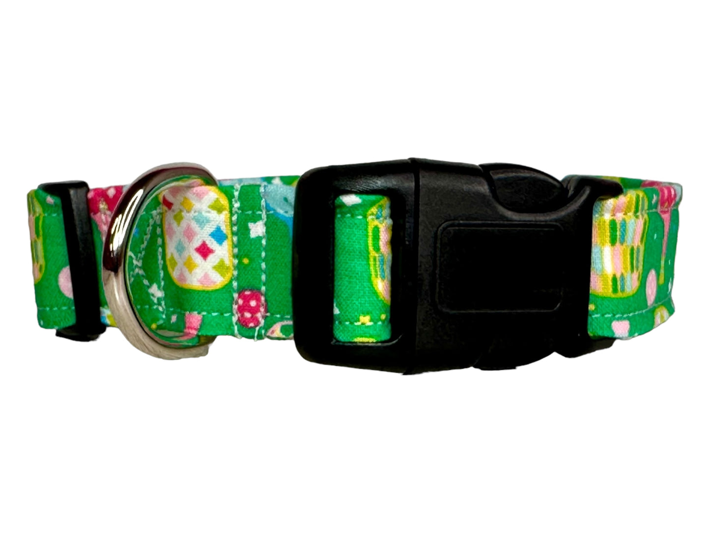 Pickleball Dog collar, handmade side release dog collar