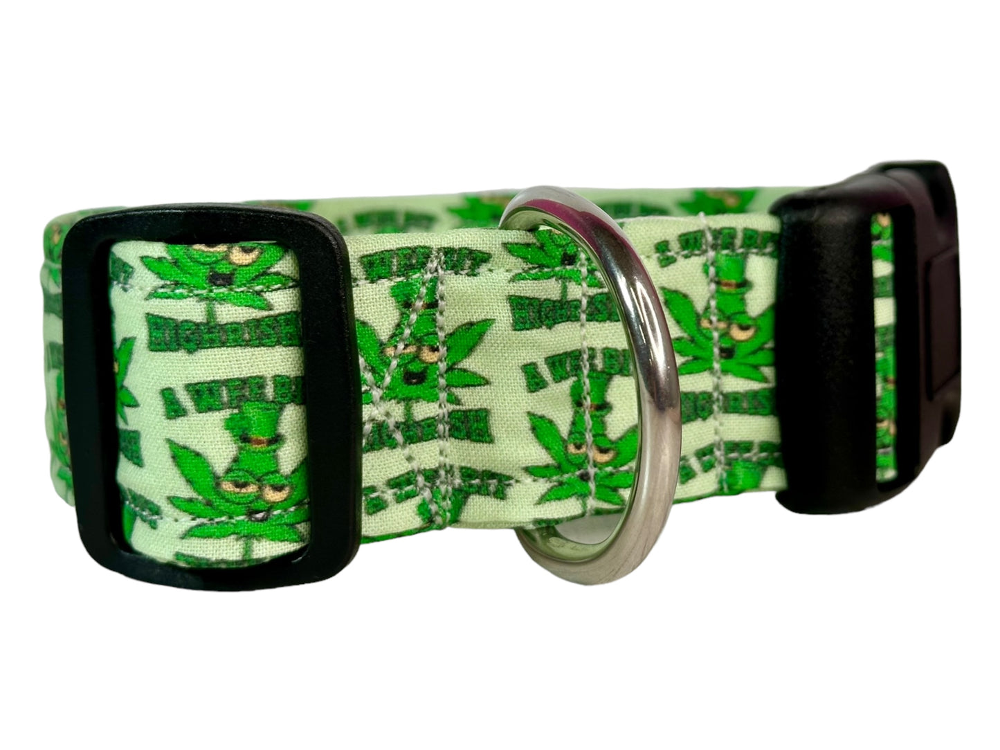 A wee bit Highrish dog collar - handmade side release dog collar