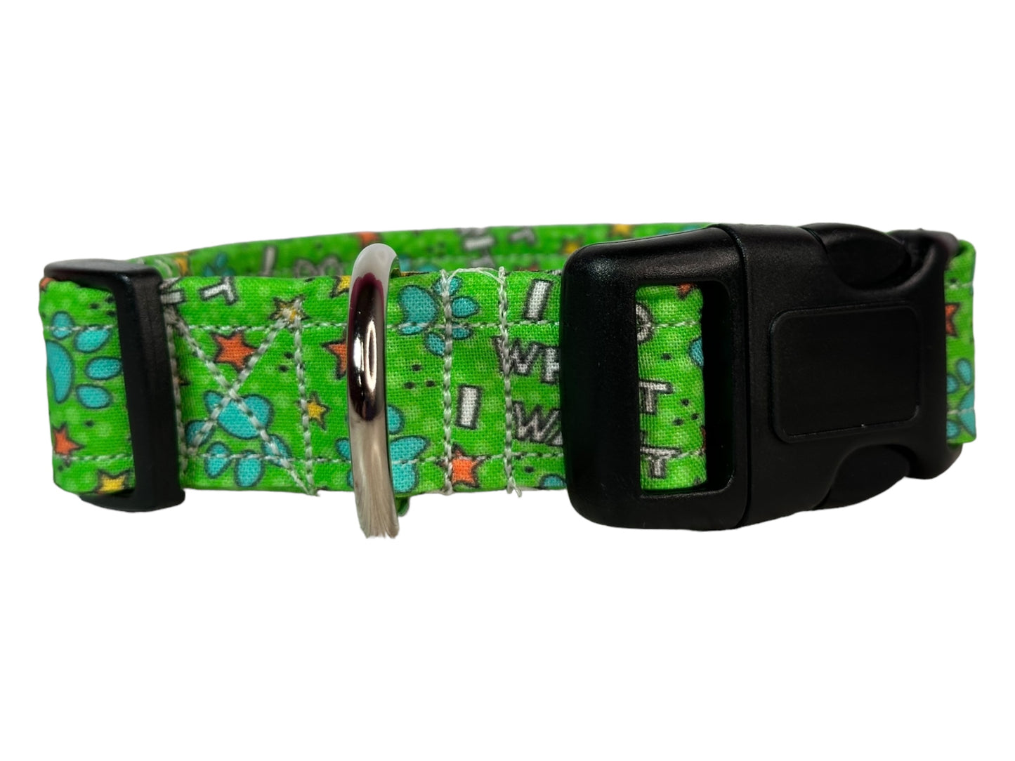 I do what I want dog collar - handmade side release dog collar