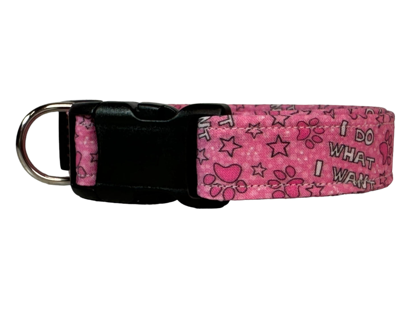 I do what I want dog collar - handmade side release dog collar