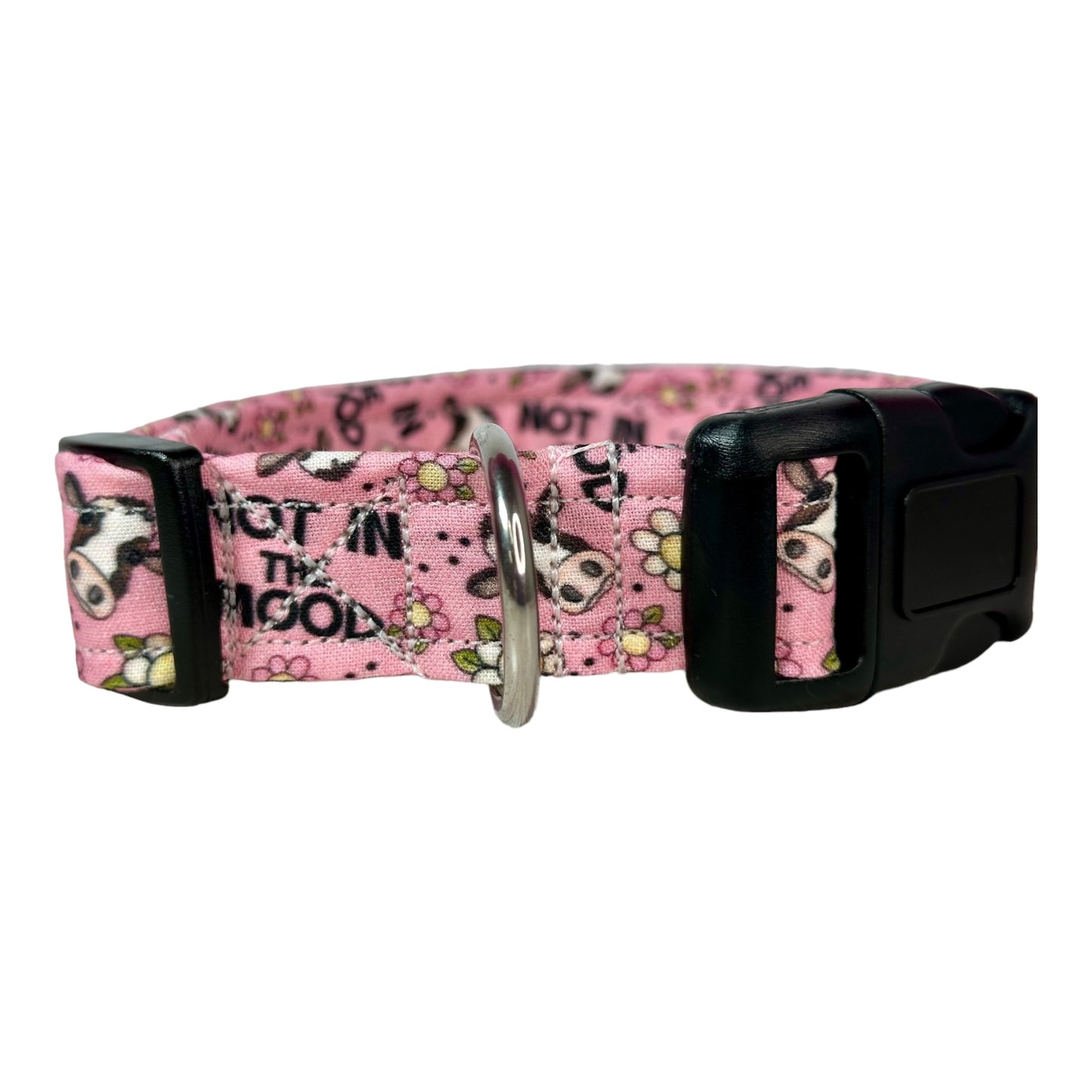 Not in the mood dog collar, handmade side release dog collar, adjustable and washable