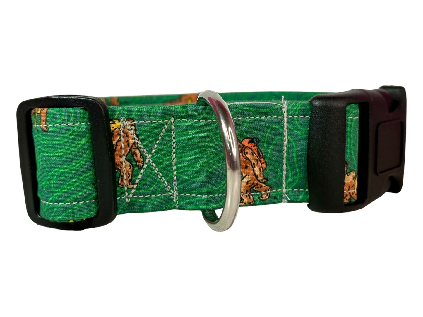 Big foot dog collar, handmade side release collar