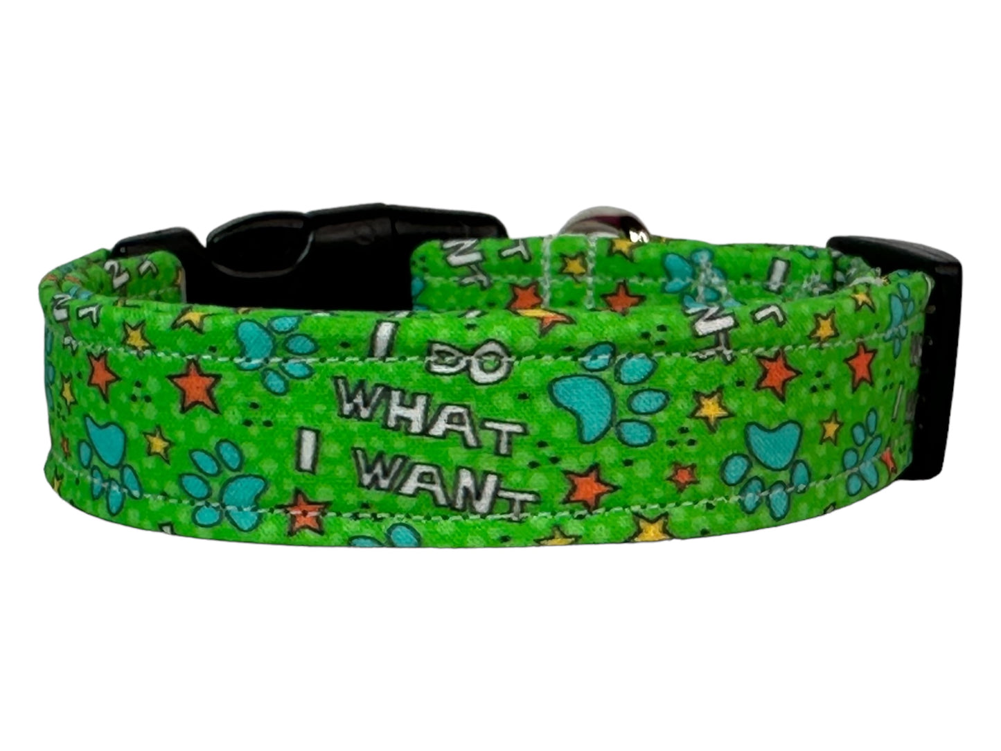 I do what I want dog collar - handmade side release dog collar