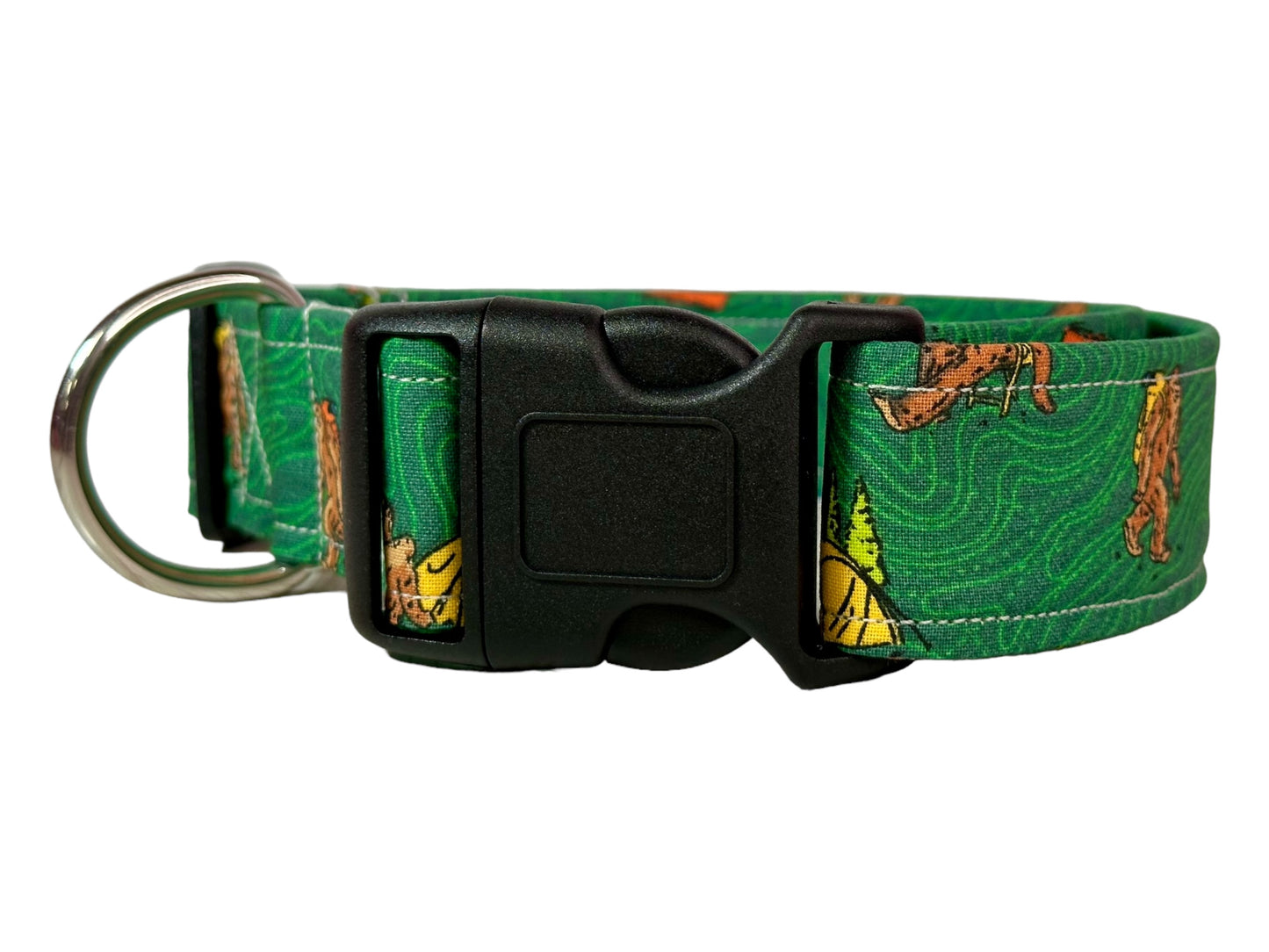 Big foot dog collar, handmade side release collar