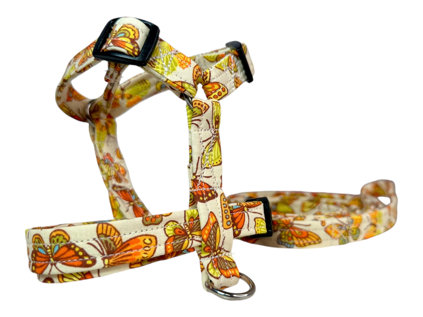 Butterfly Dog harness, Standard roman harness or Step in harness. With or without matching leash