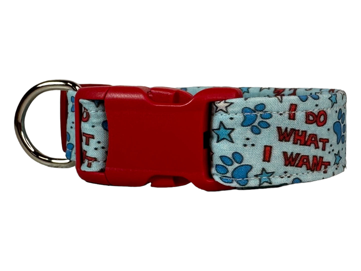 I do what I want dog collar - handmade side release dog collar