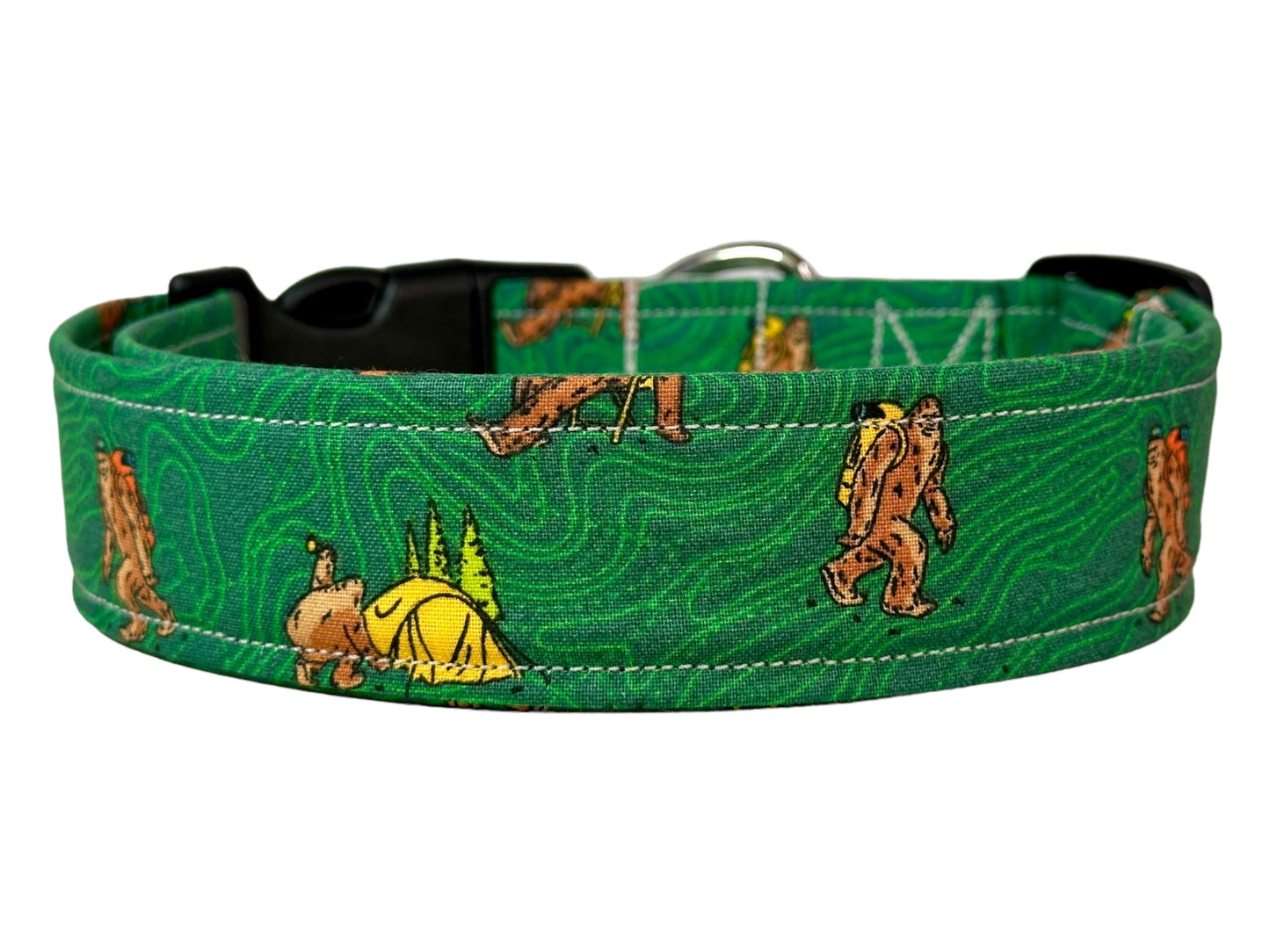 Big foot dog collar, handmade side release collar