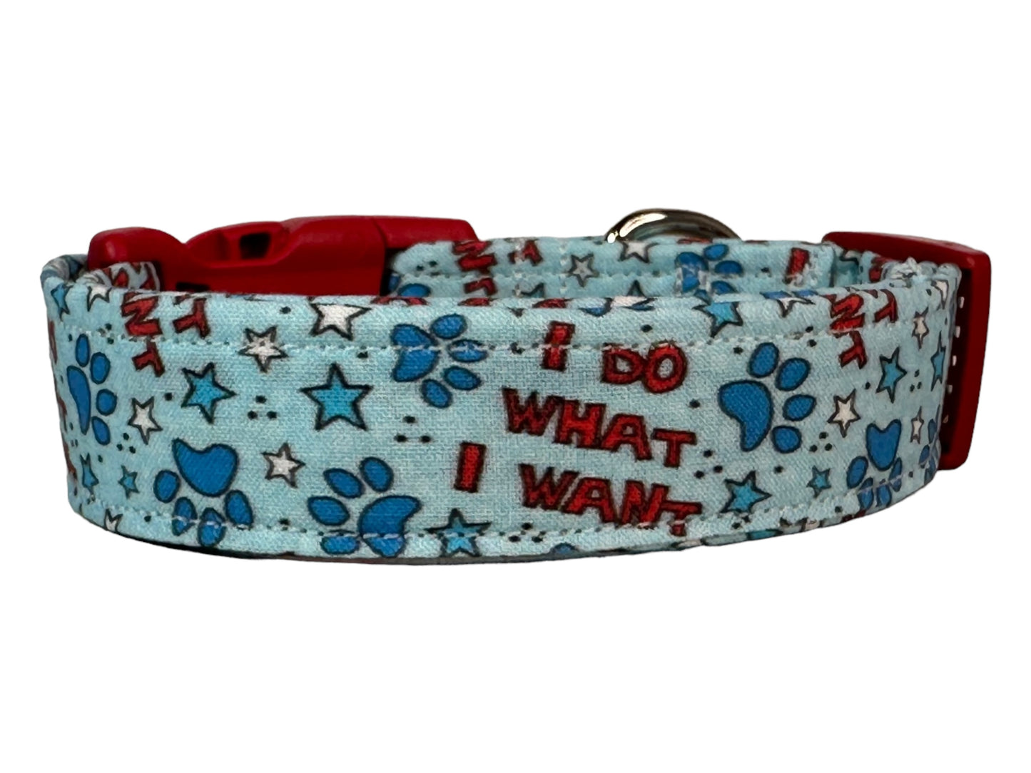 I do what I want dog collar - handmade side release dog collar