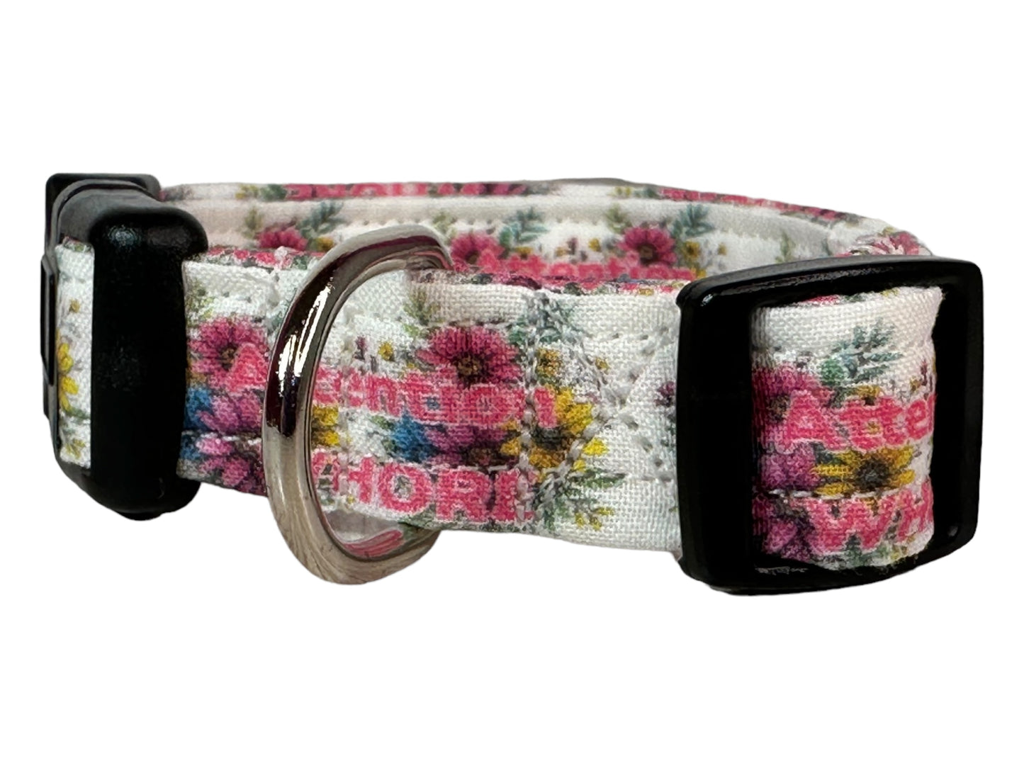 Attention Whore dog collar - handmade side release dog collar