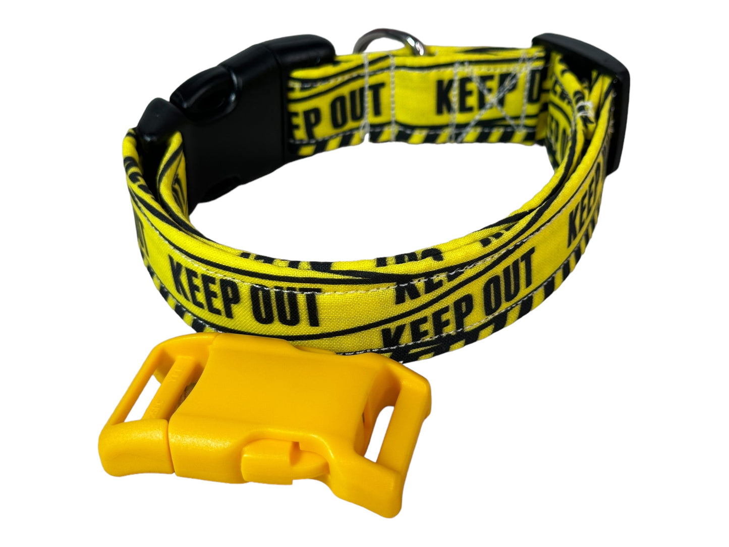 Keep Out Dog collar, Funny handmade side release dog collar