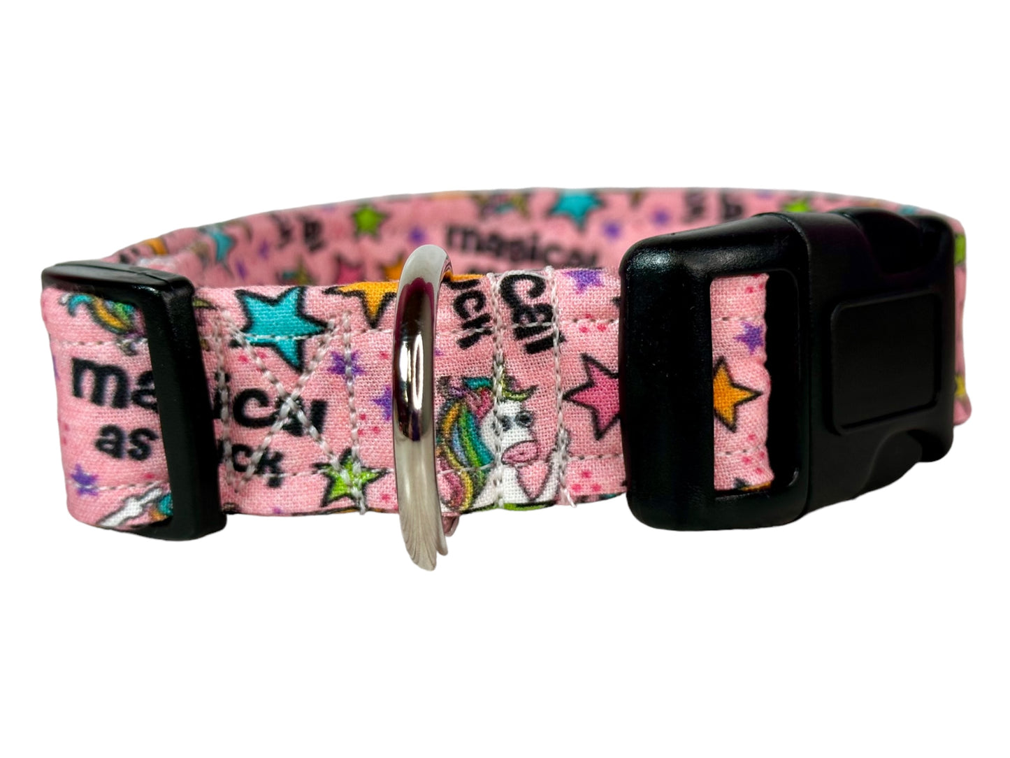 Magical as Fuck unicorn dog collar, handmade funny dog collar