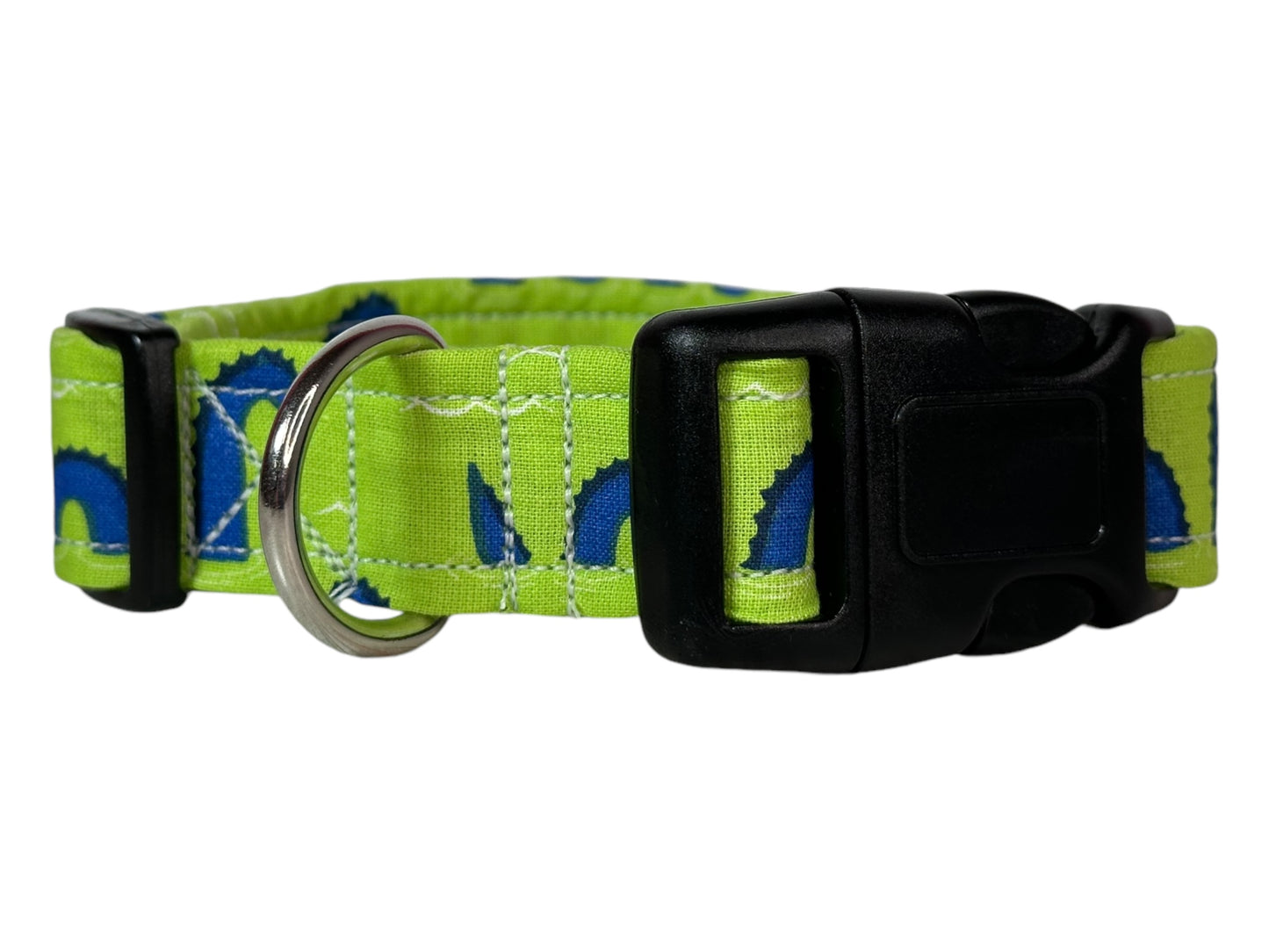 Nessie Dog collar, handmade side release dog collar, Mythical sea creature