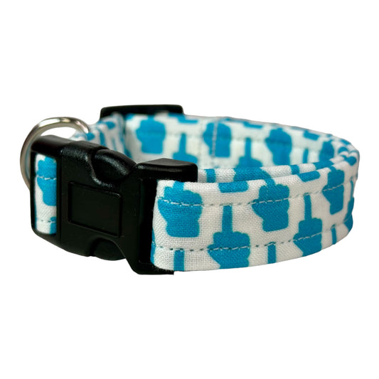 Middle Finger dog collar, handmade side release adjustable dog collar