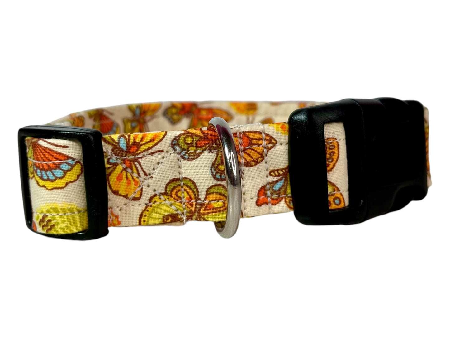 Butterfly Dog collar, handmade side release dog collar