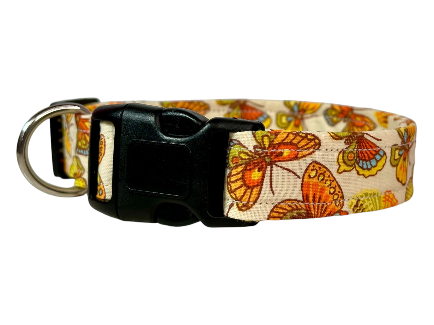 Butterfly Dog collar, handmade side release dog collar