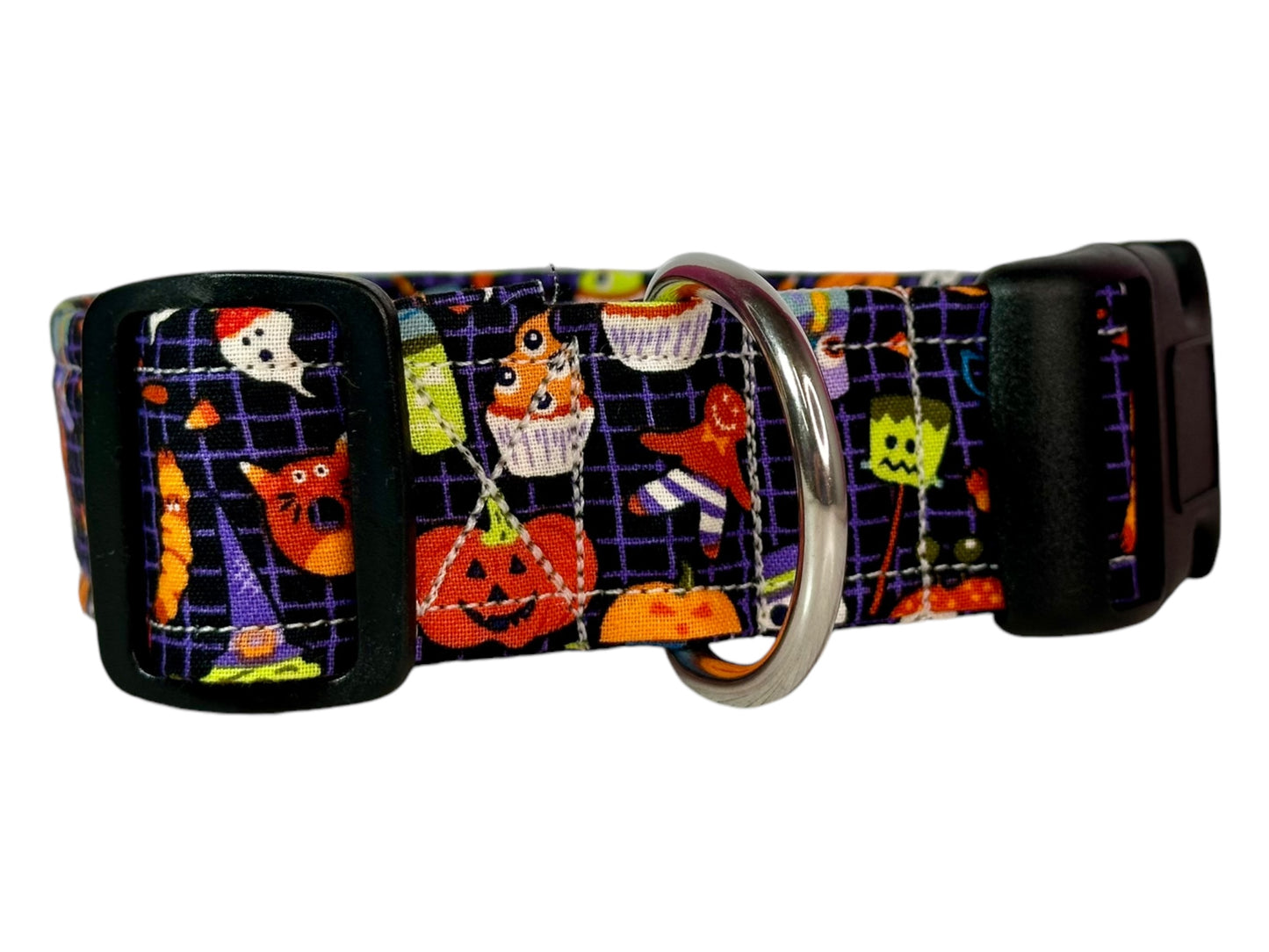 Halloween Food Dog collar, handmade side release dog collar
