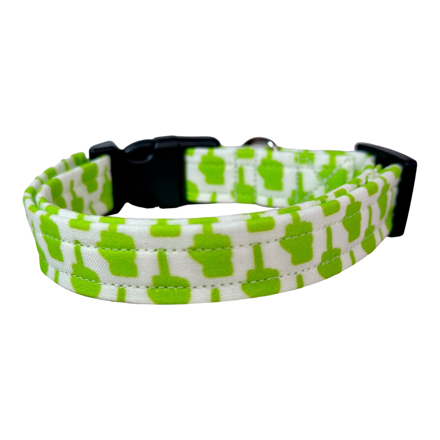 Middle Finger dog collar, handmade side release adjustable dog collar