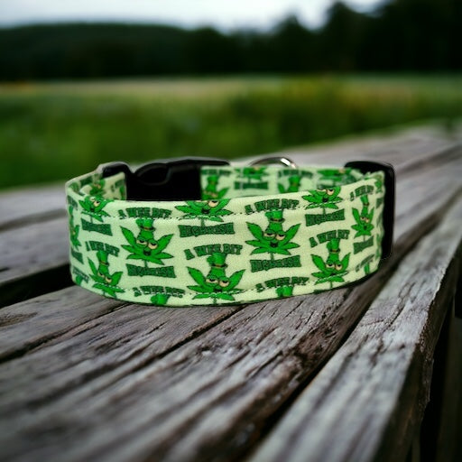 A wee bit Highrish dog collar - handmade side release dog collar