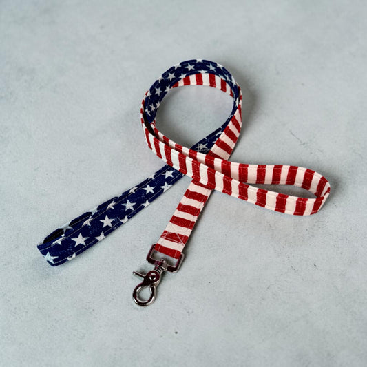 Stars and Stripes martingale dog collar - No buckle, gentle choke training collar