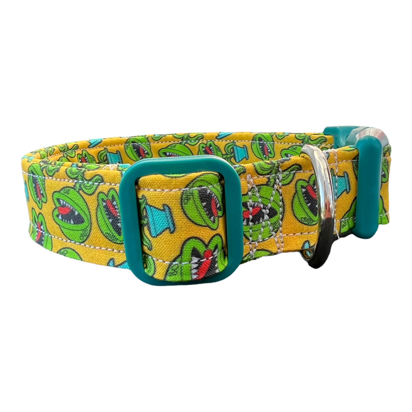 Venus flytrap dog collar, funny dog collar, feed me dog collar, handmade dog collar, custom dog collar, side release, adjustable, plant love