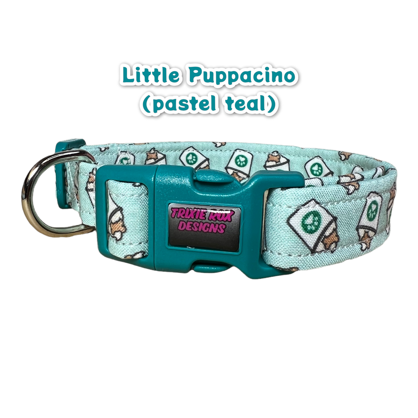 Puppacino dog collar, coffee lover dog collar, collar for dogs, girl dog collar, boy dog collar, pup cup dog collar, cat collar