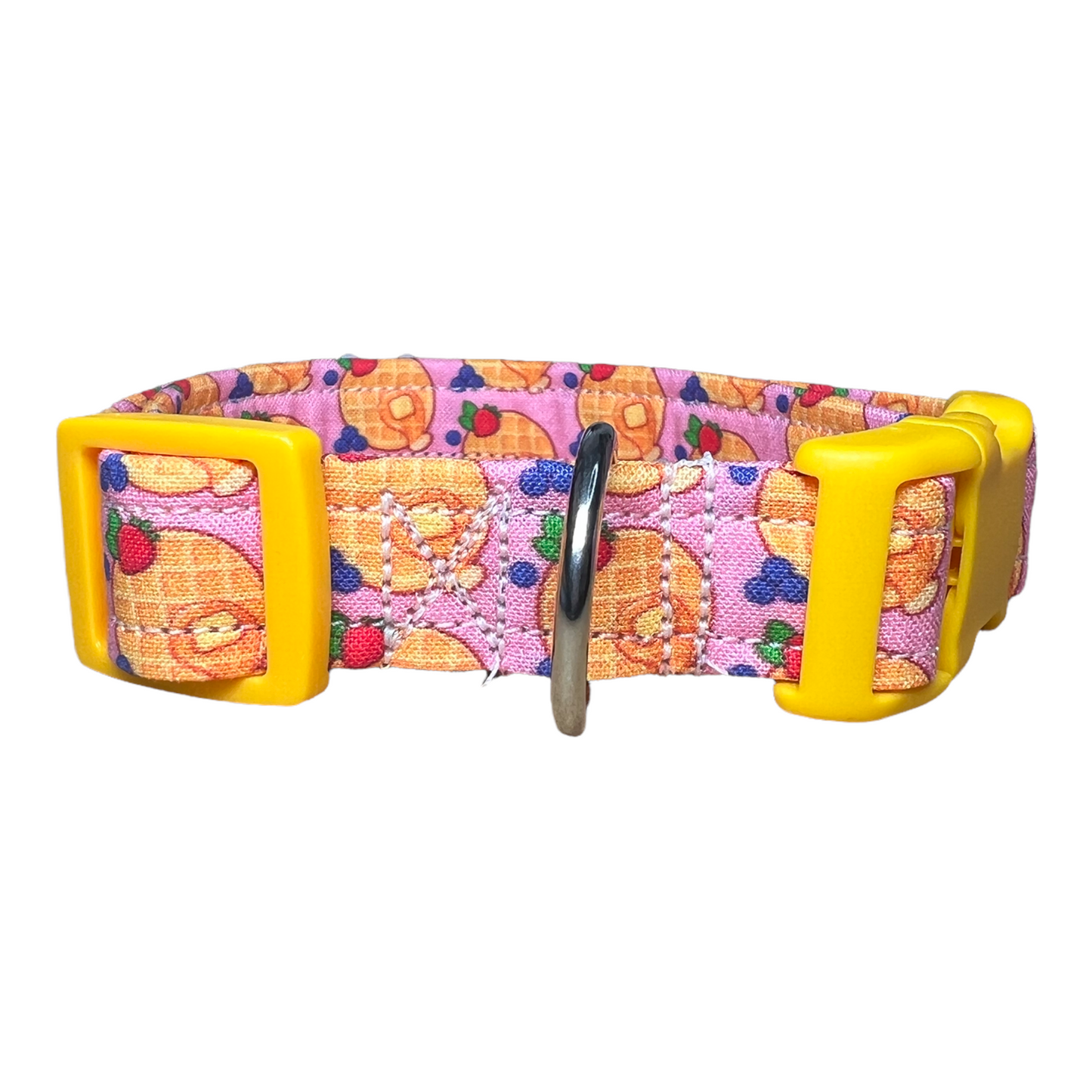 Waffle dog collar, food dog collar, girl dog collar, boy dog collar, handmade dog collar, custom dog collar, side release collar, adjustable collar, washable collar, pet collars