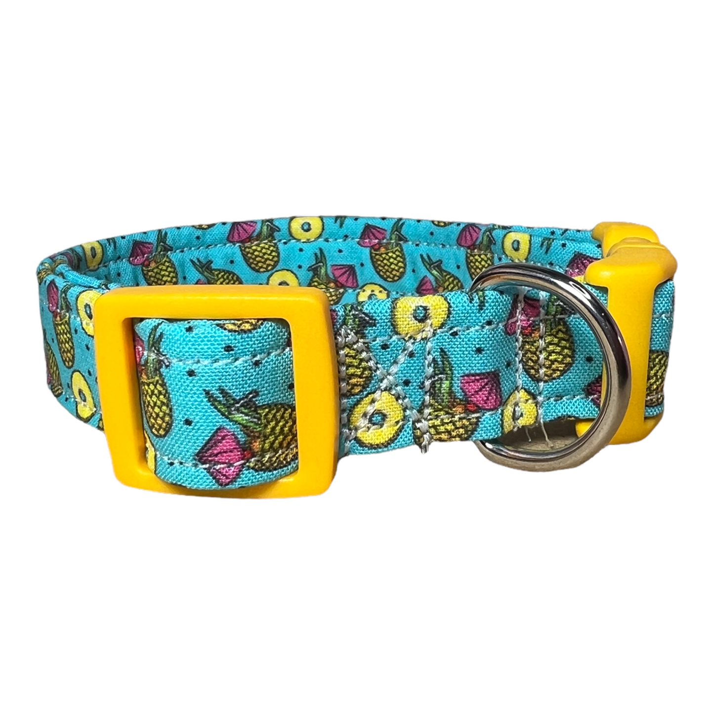 Summertime dog collar, pineapple dog collar, food dog collar, cat collar, girl dog collar, boy dog collar