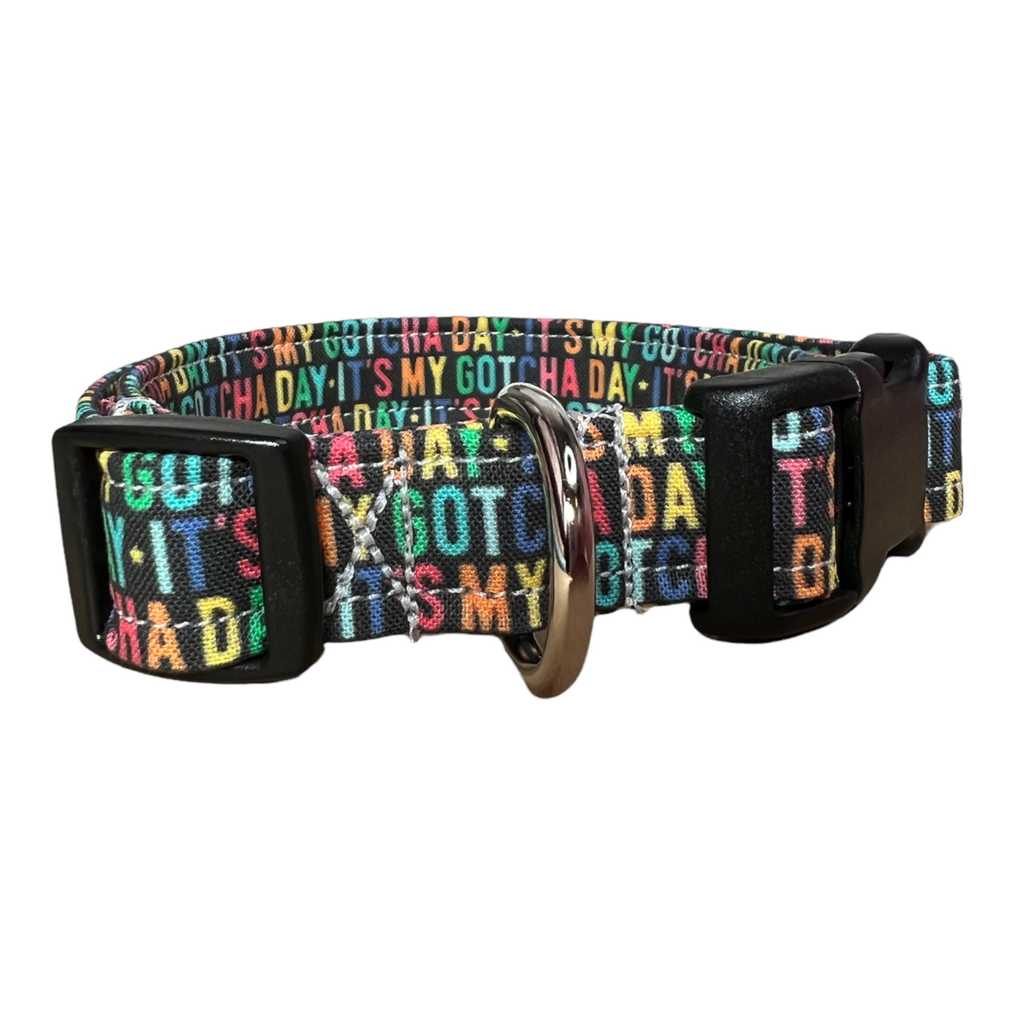 Dog collar, gotcha day dog collar, gotcha day cat collar, rainbow dog collar, quick release collar, girl collar, boy collar, collar for dog