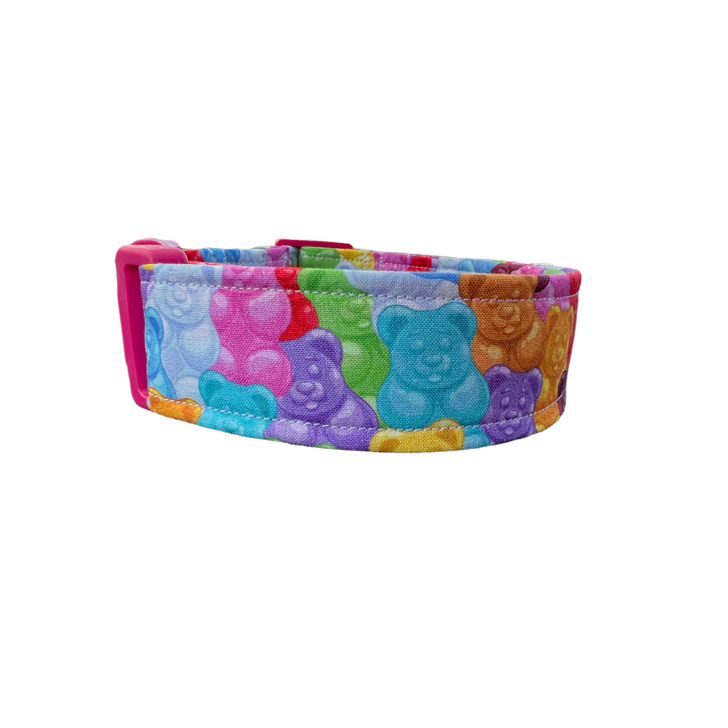 Gummy bear dog collar - adjustable side release - funny food dog collar