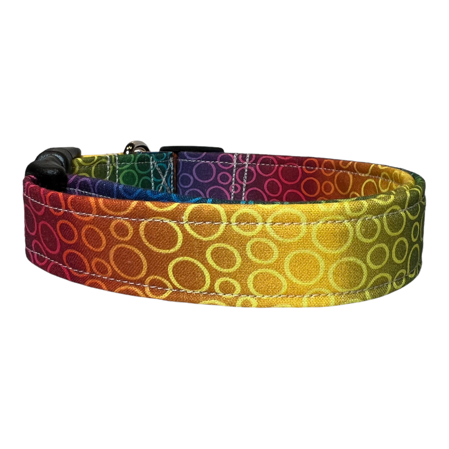 Rainbow dog collar, rainbow Cat Collar, Side release adjustable, dog collar girl, collars for dogs, pet collar, dog collar girl, dog collar boy, ombre rainbow with dots