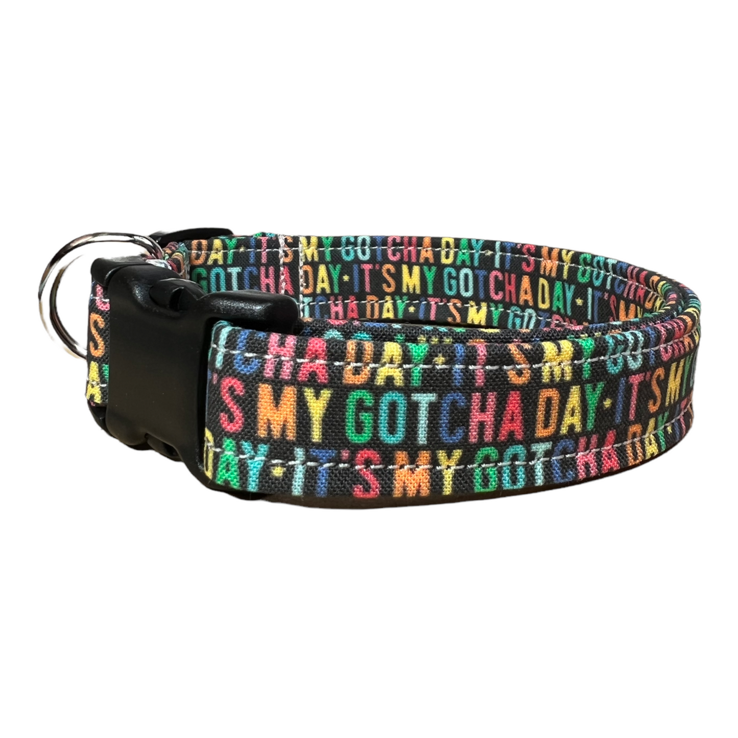 Dog collar, gotcha day dog collar, gotcha day cat collar, rainbow dog collar, quick release collar, girl collar, boy collar, collar for dog