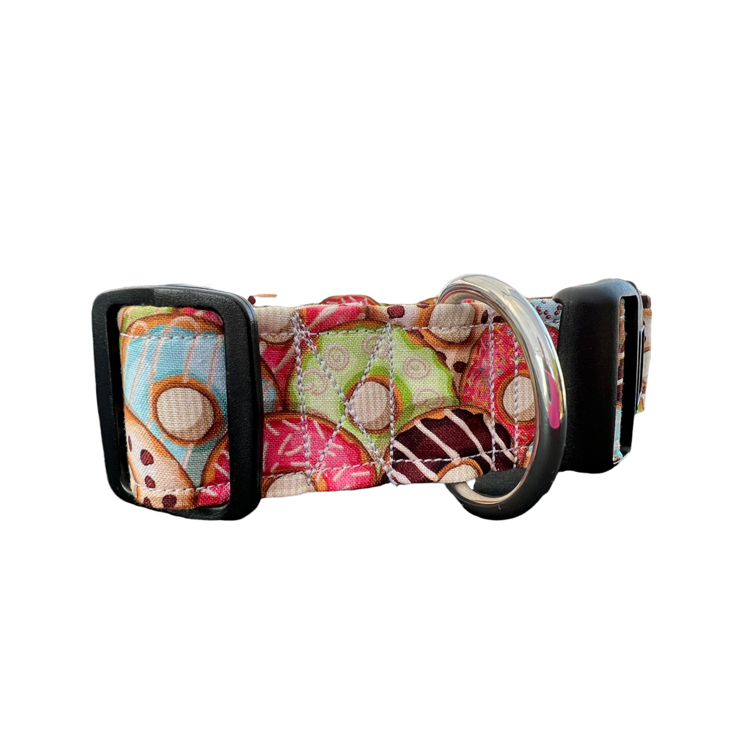 Donut  dog collar, food dog collar, side release adjustable dog collar, funny dog collar