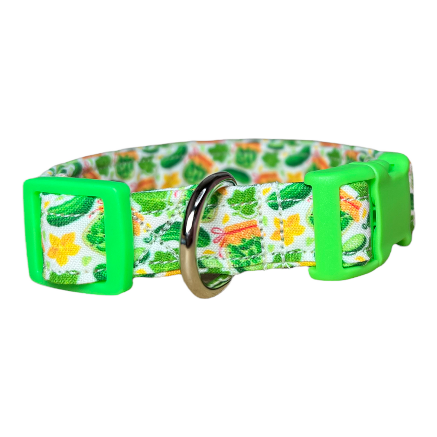 Pickle dog collar, pickle cat collar, food dog collar, funny dog collar, quick release dog collar, side release dog collar, adjustable dog collar, washable dog collar