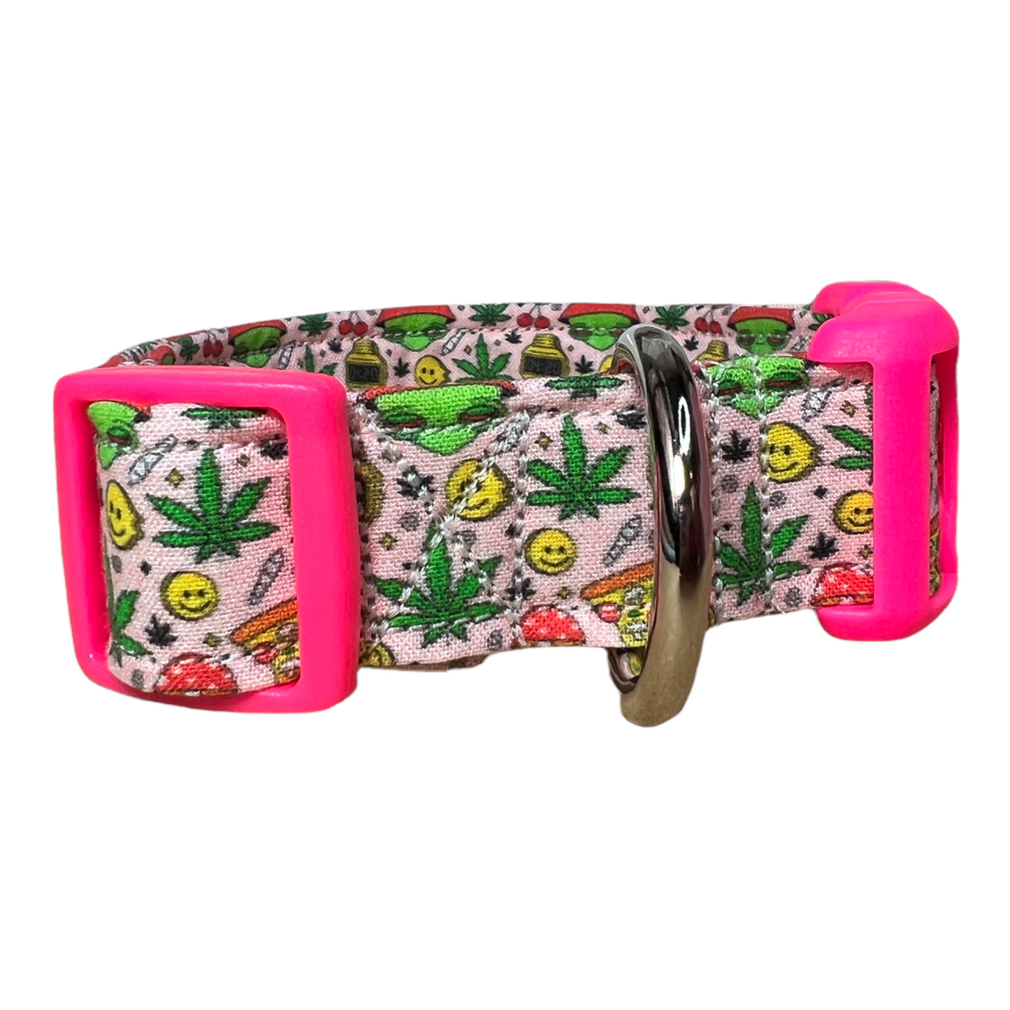 Weed dog collar, funny dog collar, collar for dogs, 420 dog collar, marijuana dog collar, girl dog collar, boy dog collar, quick release