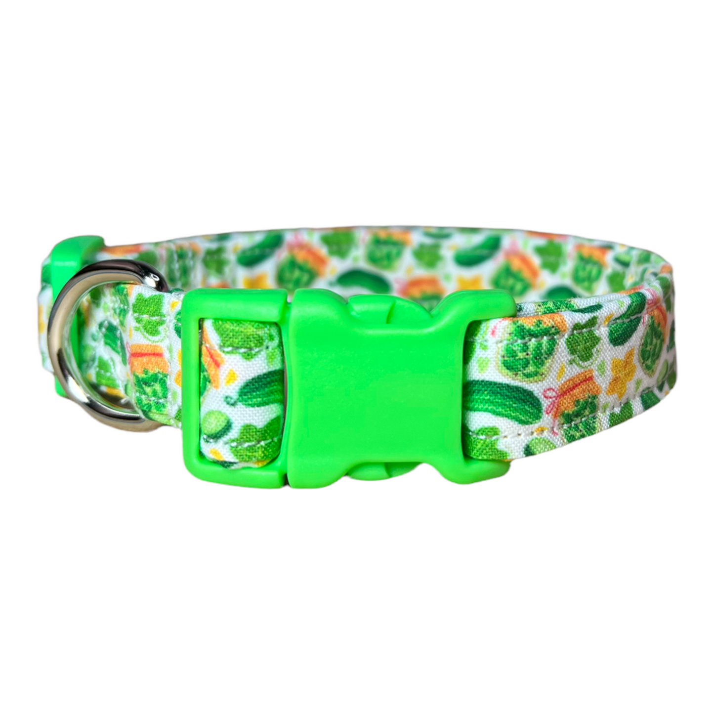 Pickle dog collar, pickle cat collar, food dog collar, funny dog collar, quick release dog collar, side release dog collar, adjustable dog collar, washable dog collar
