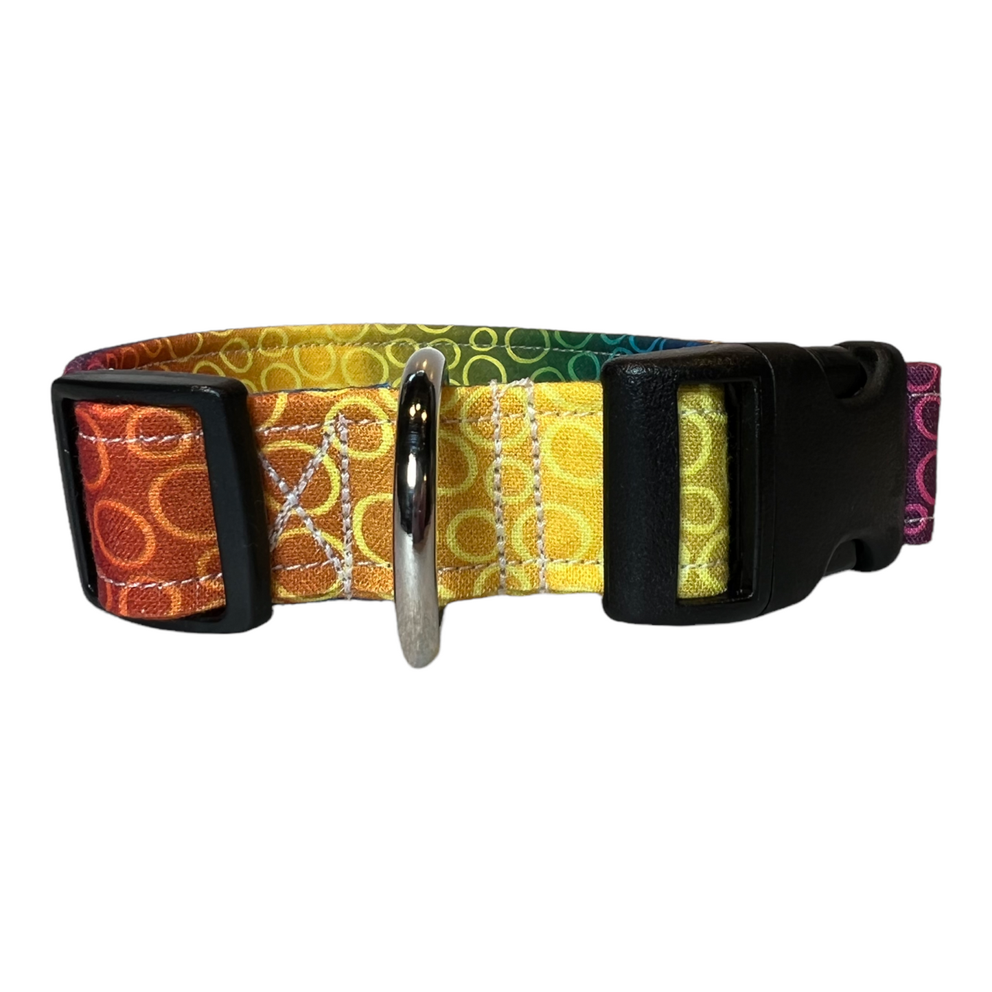 Rainbow dog collar, rainbow Cat Collar, Side release adjustable, dog collar girl, collars for dogs, pet collar, dog collar girl, dog collar boy, ombre rainbow with dots