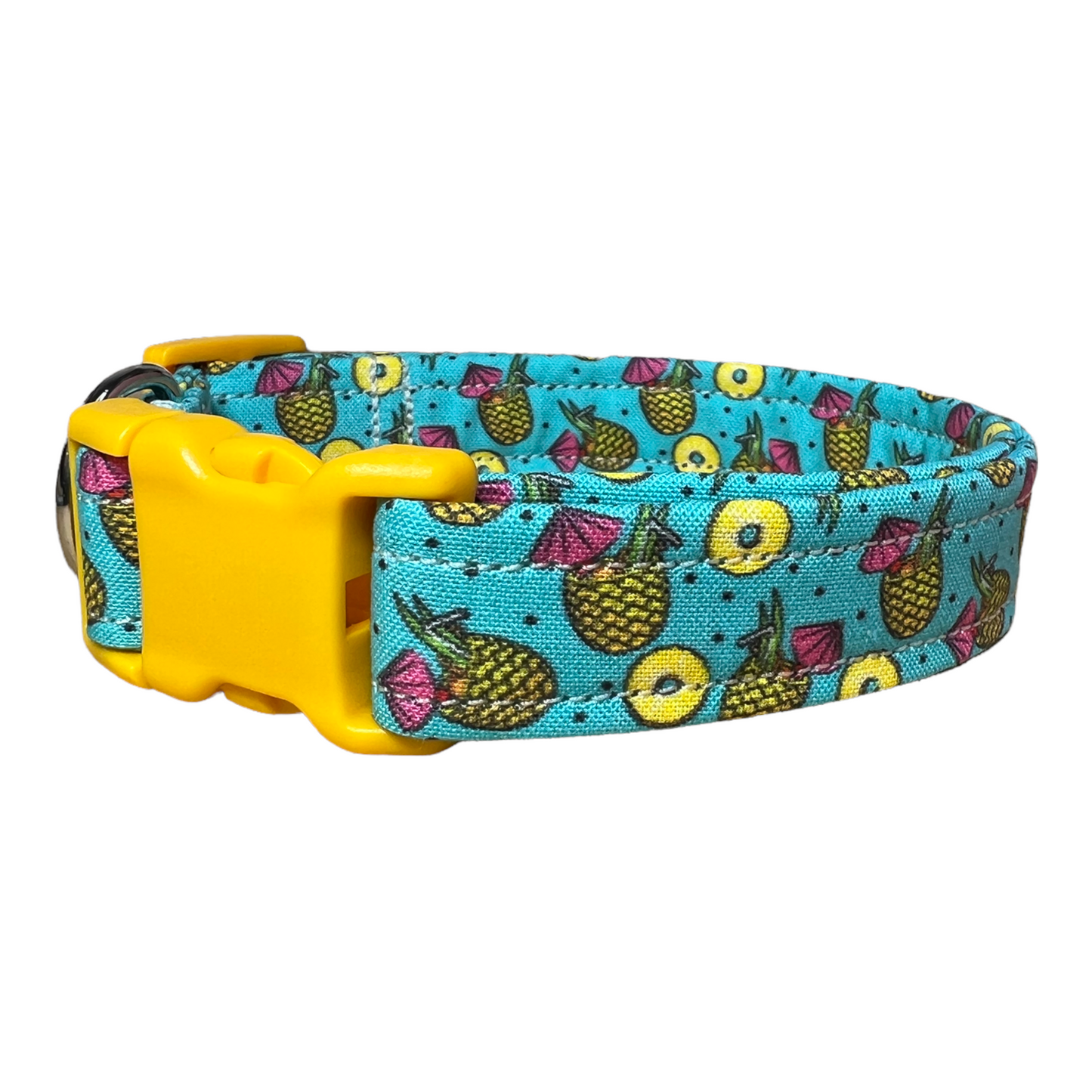 Summertime dog collar, pineapple dog collar, food dog collar, cat collar, girl dog collar, boy dog collar