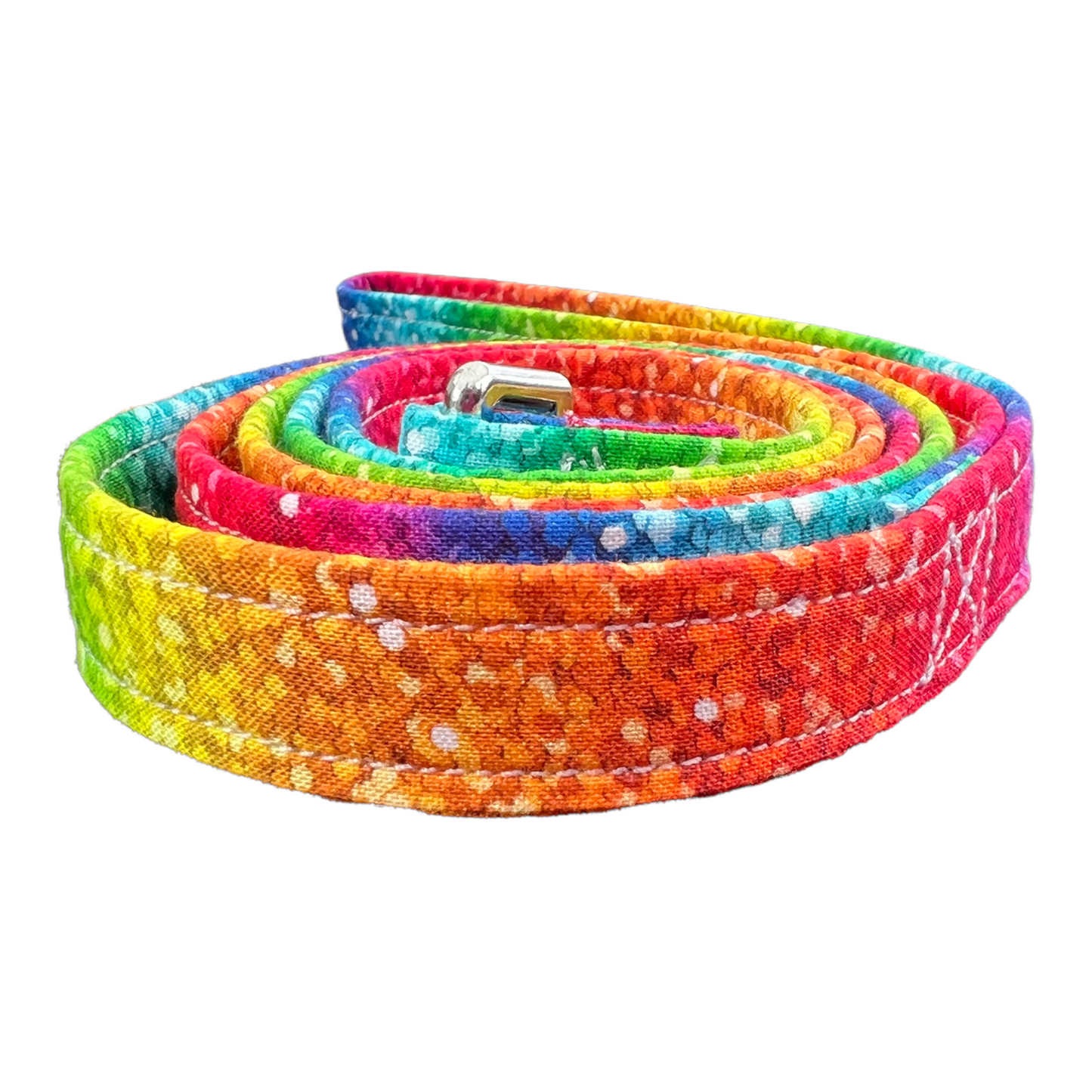 Rainbow gradient dog harness and leash set, standard roman dog harness, step in dog harness, matching leash, pet harness