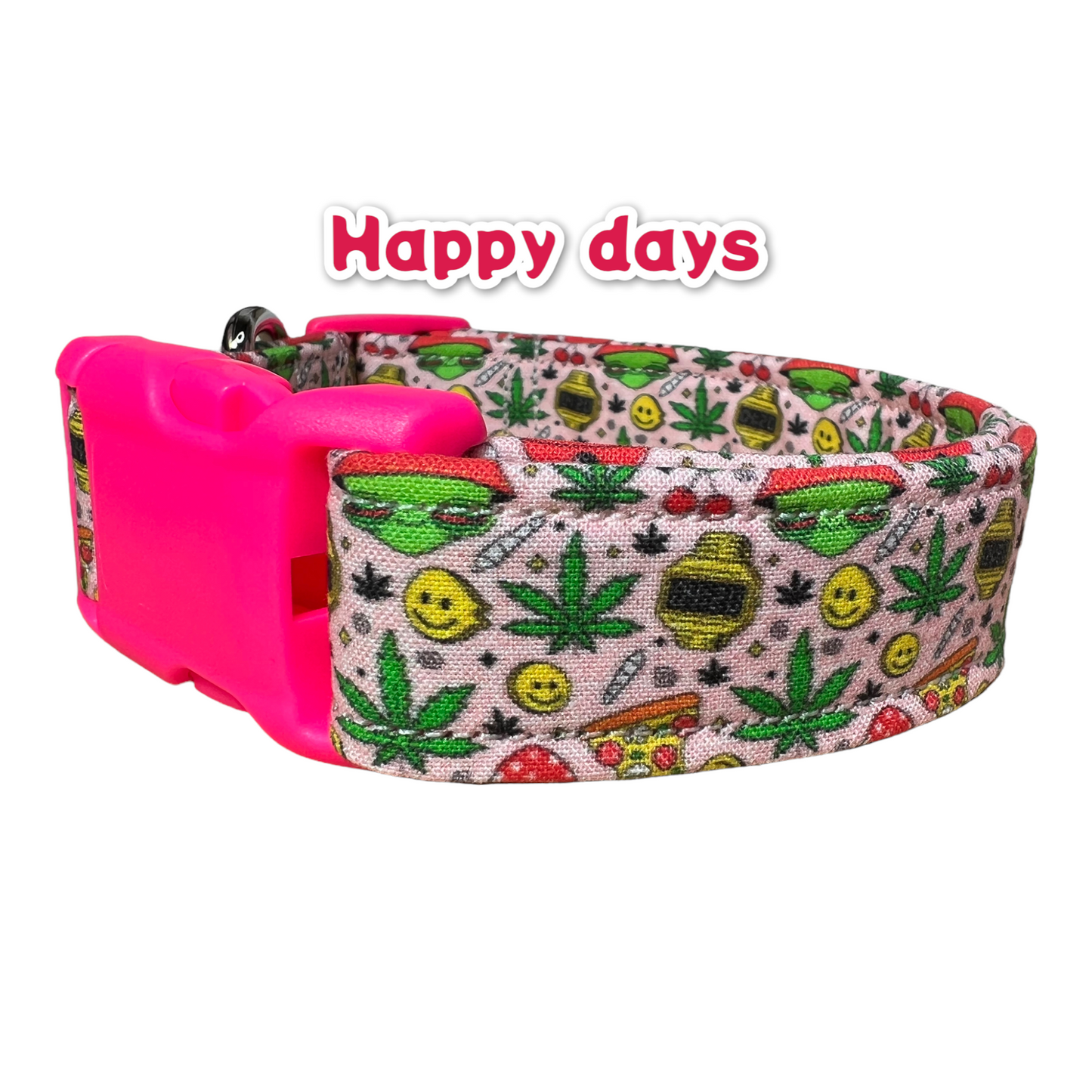 Weed dog collar, funny dog collar, collar for dogs, 420 dog collar, marijuana dog collar, girl dog collar, boy dog collar, quick release